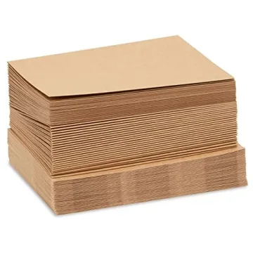 48 Pack Kraft Brown Blank Greeting Cards with Envelopes
