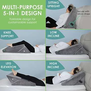 Cushy Form Wedge Pillows for Back & Neck Support
