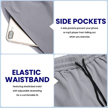 COOFANDY Men's 2 Pack Gym Workout Shorts Quick Dry Lightweight