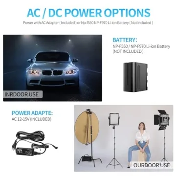 GVM 2 Pack LED Video Lights with App Control and Adjustability