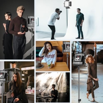 GVM 2 Pack LED Video Lights with App Control and Adjustability