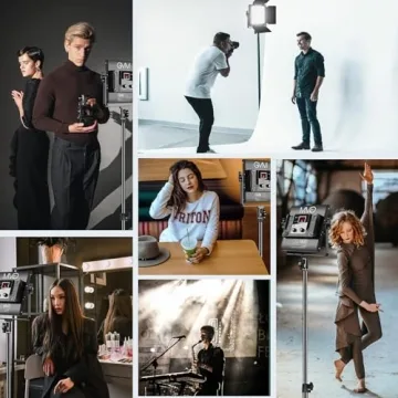 GVM 2 Pack LED Video Lights with App Control and Adjustability