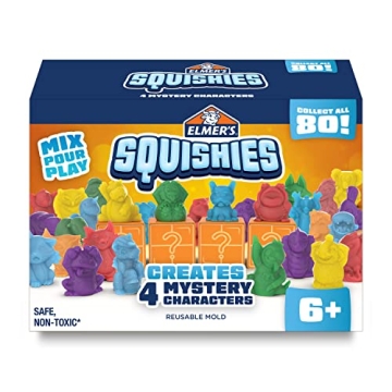 Elmer's DIY Squishy Toys Kit Create 4 Mystery Characters Ages 6+