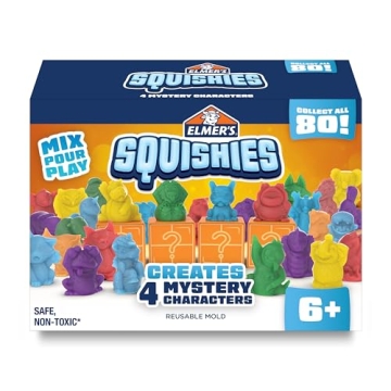 Elmer's DIY Squishy Toys Kit Create 4 Mystery Characters Ages 6+