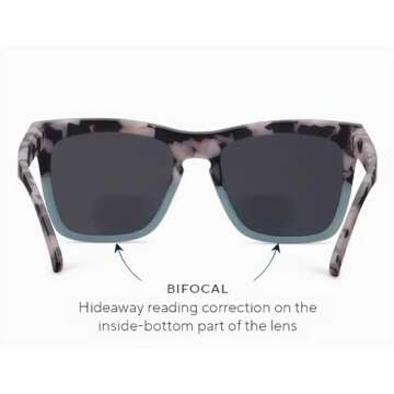 Peepers by PeeperSpecs womens Cape May UV400 Reading Sunglasses, Black Marble, 54 mm US