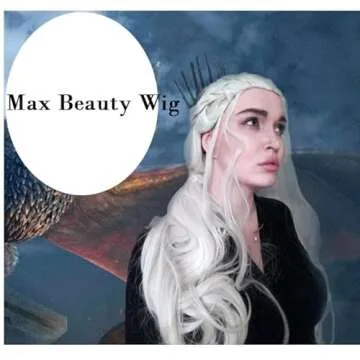 LABEAUTÉ Long Blonde Curly Braids Wig for Women, Fairy Elf Cosplay Hair Wig Halloween Party Costume...