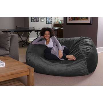 Sofa Sack Bean Bag Lounger - XL Memory Foam Soft Chair