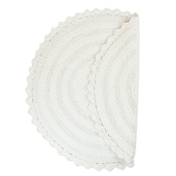 DII Crochet Bath Mat - Stylish & Reversible 27.5"