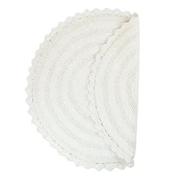 DII Crochet Bath Mat - Stylish & Reversible 27.5"