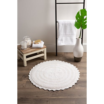 DII Crochet Bath Mat - Stylish & Reversible 27.5"