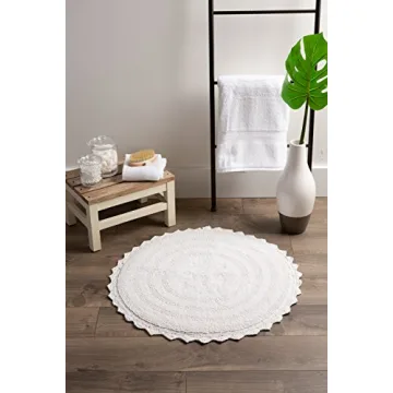 DII Crochet Bath Mat - Stylish & Reversible 27.5"