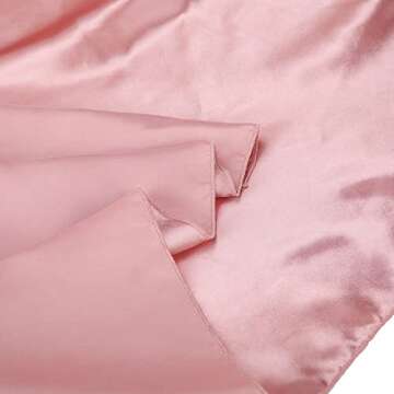 Aksipo 2 Pack Rose Gold Satin Tablecloth Smooth Fabric Table Cover Premium Table Cloth Bright Silk Rectangle Tablecloth for Wedding Banquet Party Events Dining Table Decoration, 60x102 Inch