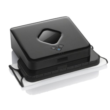iRobot Braava 380t Advanced Robot Mop- Wet Mopping and Dry Sweeping Cleaning Modes, Large Spaces , Black