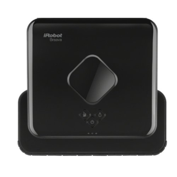 iRobot Braava 380t Advanced Robot Mop- Wet Mopping and Dry Sweeping Cleaning Modes, Large Spaces , Black