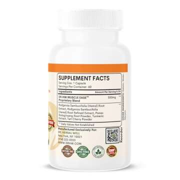 Muscle Ease - Fast Acting Natural Herbal Joint & Muscle Support Supplement (60 Capsules)