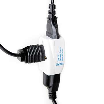 Ceptics 3 Outlet Travel Adapter Plug Type L for Italy