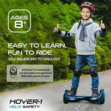 Hover-1 Helix Electric Self Balancing Hoverboard with 7 mph Max Speed, Dual 200W Motors, 3 Mile Range, and 6.5” Wheels Self Balancing Scooter