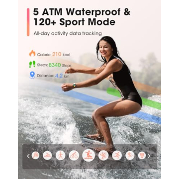 Smart Fitness Watches for Active Lifestyle - 5ATM Waterproof