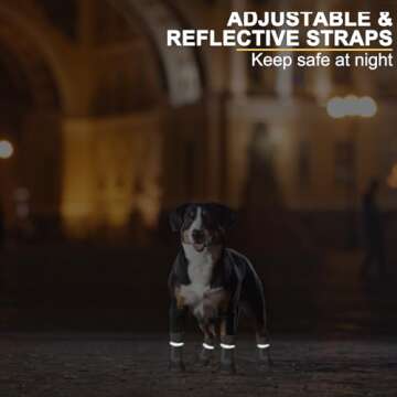 EXPAWLORER Anti-Slip Dog Socks Boots-Waterproof Non Slip Dog Shoes for Snow Winter,Rain Days,Dog Paw Protectors to Prevent Licking,Non Slip Dog Booties for Hardwood Floors, Fit Small Medium Large Dogs