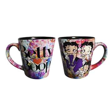 Betty Boop Mug - Colorful Collage Ceramic Collectible