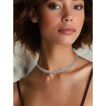 Chunky Choker Chain Necklace for Men 14 Inch 14MM Steel Necklace