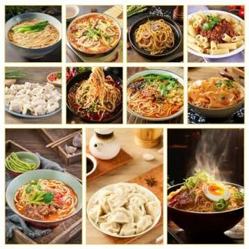 Treliamd Electric Pasta Maker, Automatic Pasta Maker Machine with 13 Discs for Spaghetti & Fettucine and More, Noodle Pasta Maker Machine with Measuring Cups & Flour Cup, for Home Kitchen