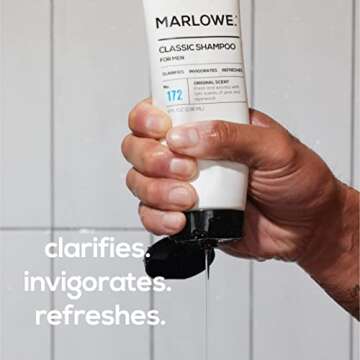 MARLOWE. Men's Shampoo and Conditioner Set - Moisturizing with Woodsy Scent