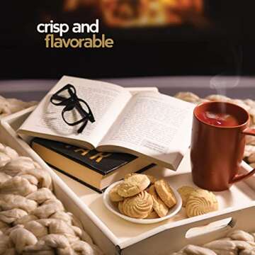 Gluten Free Sugar Free Butter Cookies 36 Count Traditional Danish Cookies, Premium Assorted Shortbread cookies for Diabetics (1 Pk, 11 Ounce)