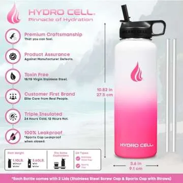 HYDRO CELL Insulated Water Bottle - Cold & Hot Drinks