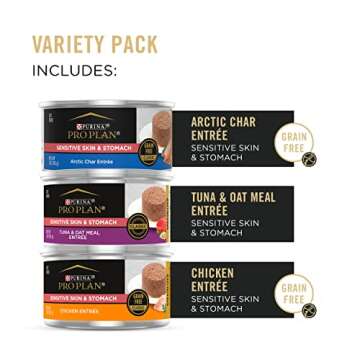 Purina Pro Plan Sensitive Skin and Stomach Wet Cat Food Variety Pack, Sensitive Skin and Stomach Ent...