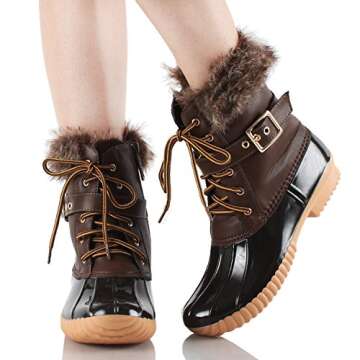 Nature Breeze Duck-01 Chic Waterproof Snow Boots