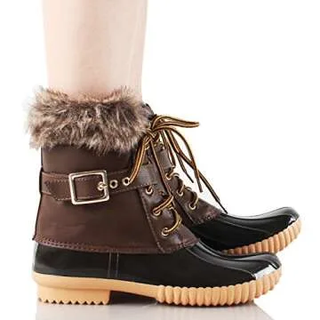 Nature Breeze Duck-01 Chic Waterproof Snow Boots