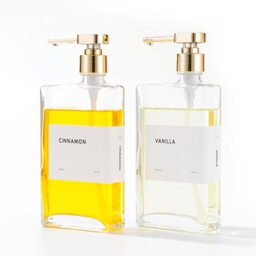 APT 1101 Glass Coffee Syrup Dispensers with Pumps - Essential Coffee Bar Accessories