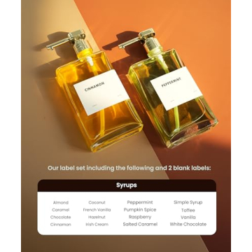 APT 1101 Glass Coffee Syrup Dispensers - Set of 2