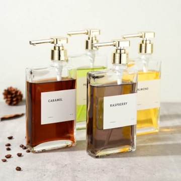 APT 1101 Glass Coffee Syrup Dispensers - Set of 2