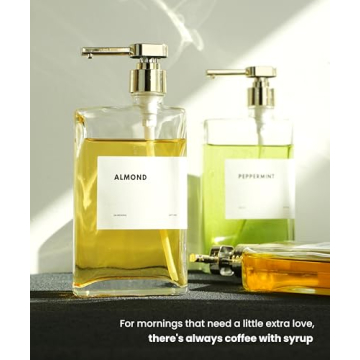 APT 1101 Glass Coffee Syrup Dispensers - Set of 2