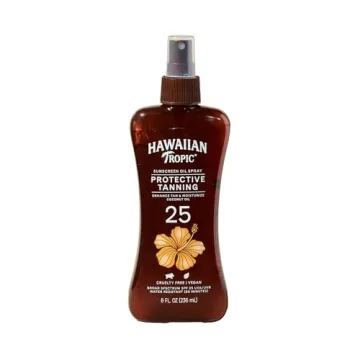 Luxurious Hawaiian Tropic Protective Tanning Oil Spray Sunscreen SPF 25, 8oz