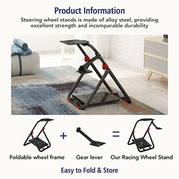 DIWANGUS Foldable Racing Wheel Stand for Logitech Devices