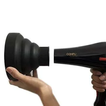 Travel Hair Dryer Diffuser for Natural Volume and Style
