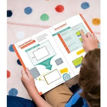 Carson Dellosa Break It Down Grades 4-6 Intermediate Multiplication Strategies Math Reference Book, 4th, 5th, 6th Grade Math Guide to Understanding Area Models & Partial Products, Grades 4-6 Math Book