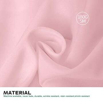 Surmente Pink Tablecloth 90 x 132-inch Rectangular Polyester Table Cloth for Weddings, Banquets, or Restaurants
