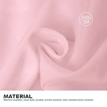Surmente Pink Tablecloth 90 x 132-inch Rectangular Polyester Table Cloth for Weddings, Banquets, or Restaurants