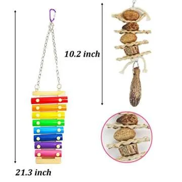 Lanermoon Chicken Toys 6pc Set for Hens Fun