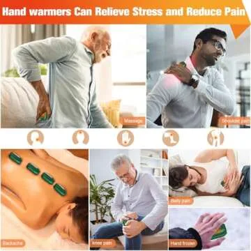 Hand Warmers Rechargeable 2 Pack, Electric Hand Warmers Reusable, Portable Hands Heater Winter Idea Gift for Women and Men, Indoor Outdoor Camping, Fishing, Cycling, Skiing, Massage, Hunting