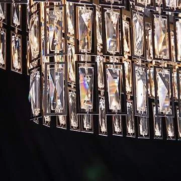 Elegant Wellmet Modern Crystal Chandelier for Homes