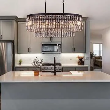 Elegant Wellmet Modern Crystal Chandelier for Homes