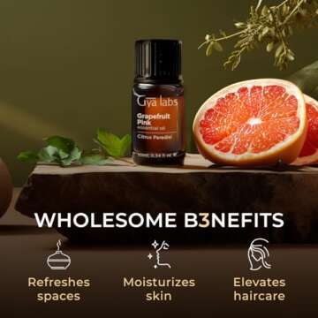 Gya Labs Grapefruit Essential Oil - Skin & Hair Care