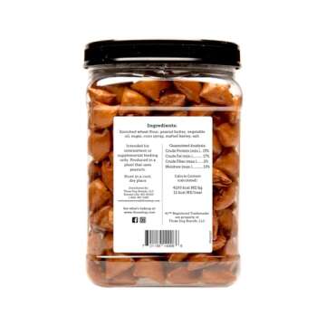 Three Dog Bakery Pet-Zel Bites - Pretzel Cookies for Dogs, Wholesome Puppy & Dog Training Treats, Ba...