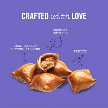 Three Dog Bakery Pet-Zel Bites - Pretzel Cookies for Dogs, Wholesome Puppy & Dog Training Treats, Baked Dog Biscuits, Delicious Dog Treats