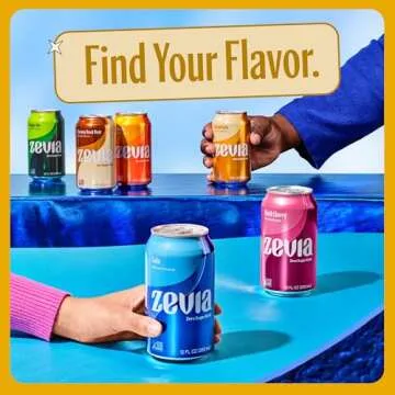 Zevia Zero Sugar Soda, Cream Soda, 12 oz Cans (24-Pack) – Naturally Sweetened, Zero Calorie Sugar Free Soda - Non-GMO Project Verified, Gluten-Free, Vegan